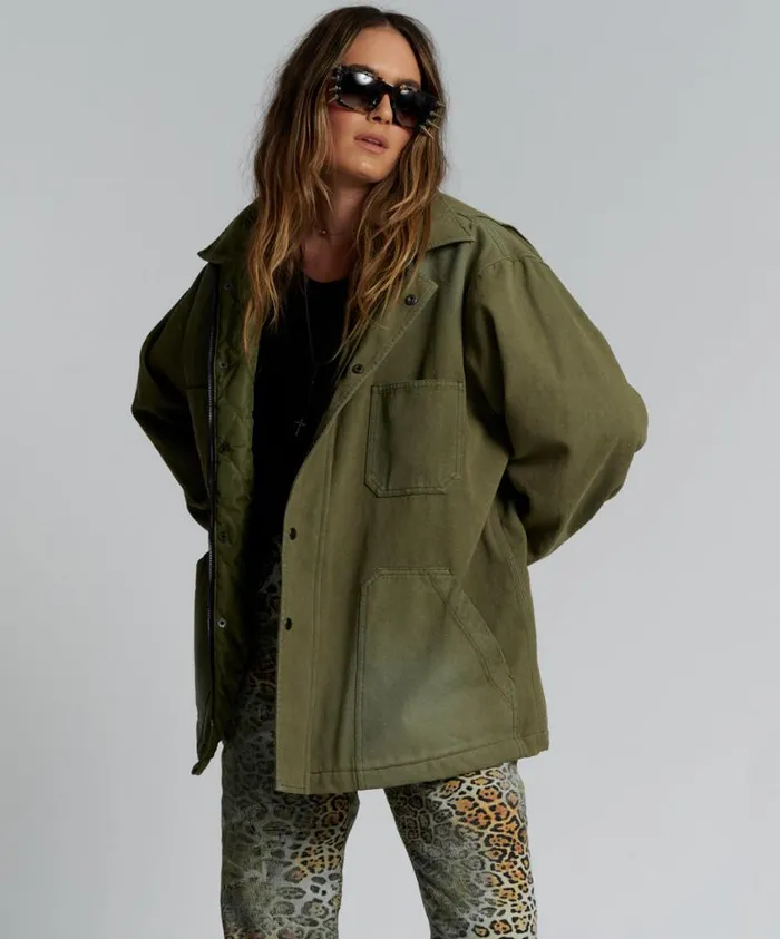 One Teaspoon Jackets Women My Boyfriends Jacket Khaki