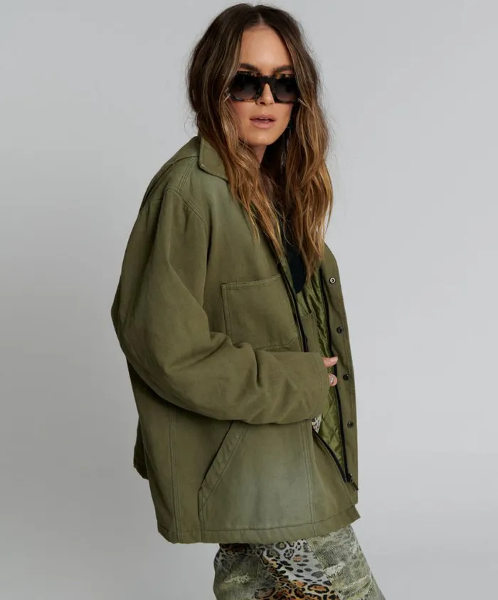 One Teaspoon Jackets Women My Boyfriends Jacket Khaki