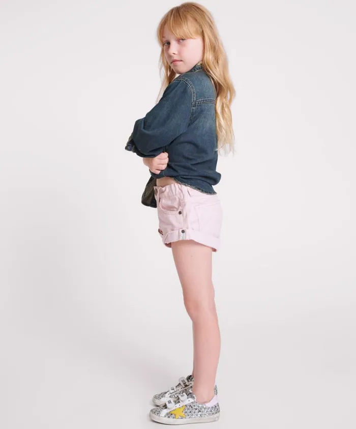 One Teaspoon Kids Clothing Women BLUSH KIDS BANDIT SHORTS