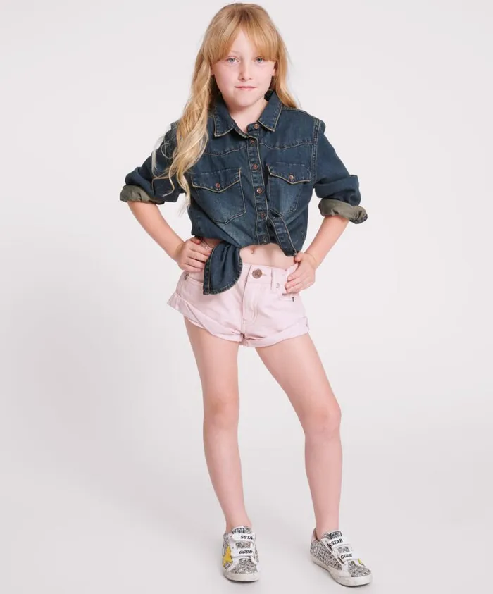 One Teaspoon Kids Clothing Women BLUSH KIDS BANDIT SHORTS