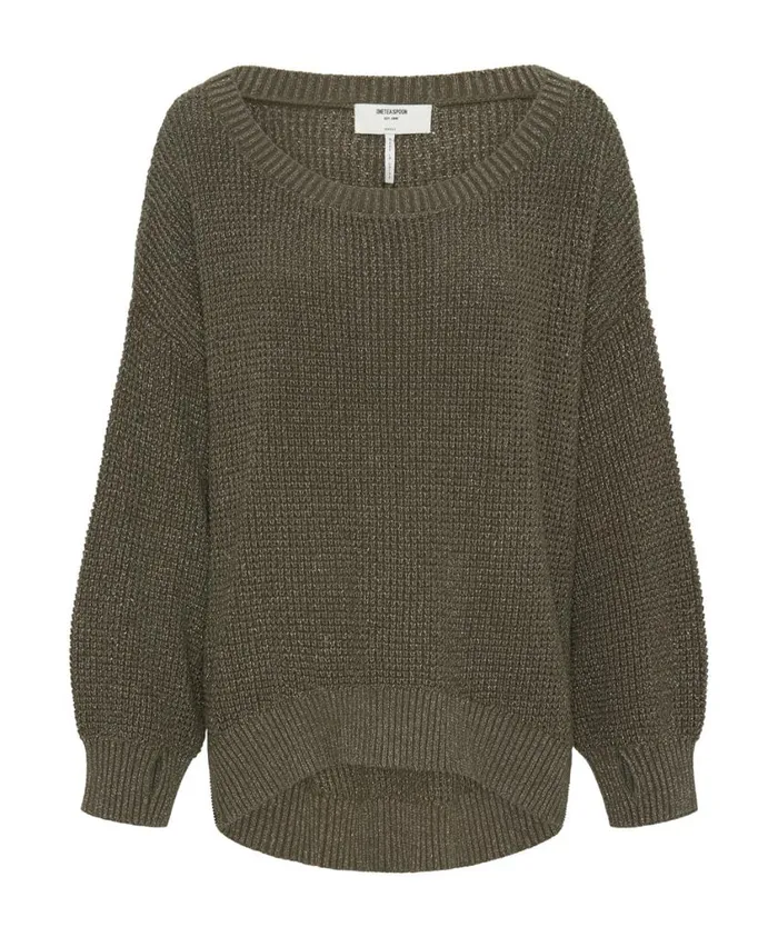 One Teaspoon Knitwear Women Le Freak Metallic Zipped Knit Sweater
