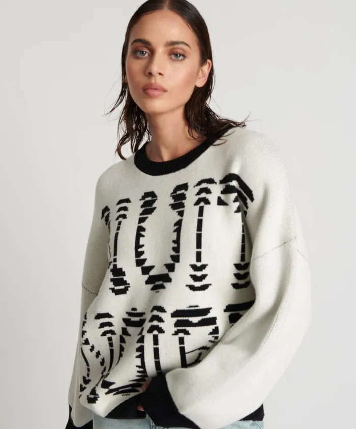 One Teaspoon Knitwear Women Nuit Noire Batwing Sweater