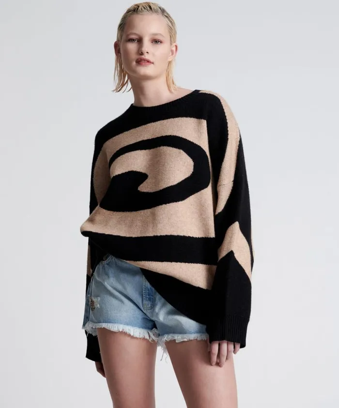 One Teaspoon Knitwear Women Vortex Jumper Blue