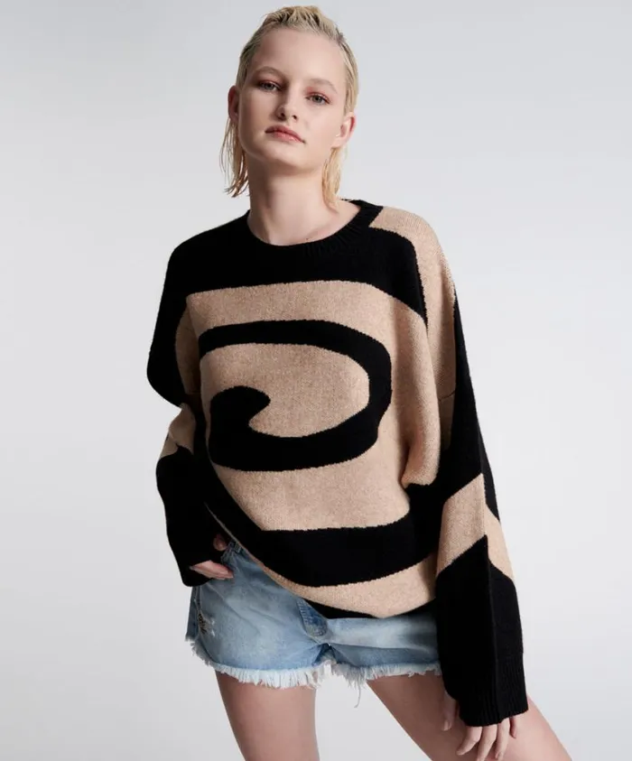 One Teaspoon Knitwear Women Vortex Jumper Blue
