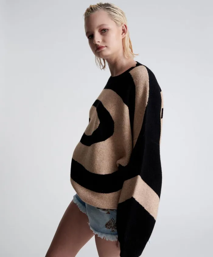One Teaspoon Knitwear Women Vortex Jumper Blue