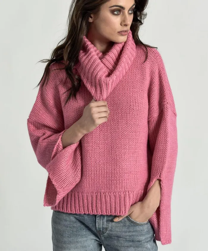 One Teaspoon Knitwear Women Winona Keyhole Roll Neck Sweater