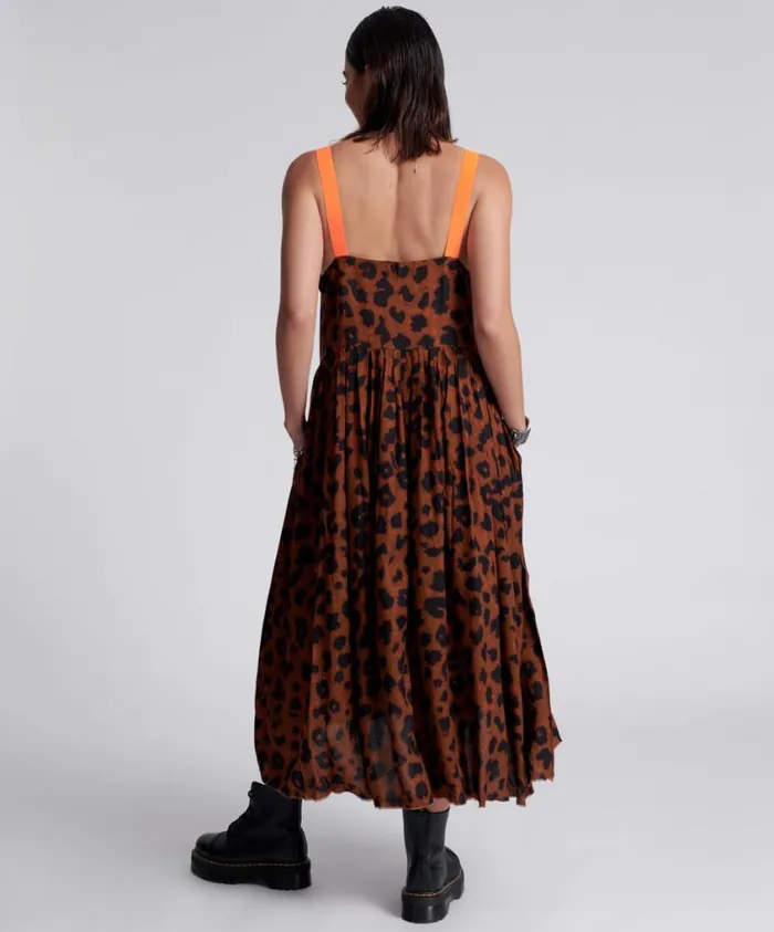 One Teaspoon Midi and Maxi Dresses Women Animal Anarchy Runaway Slip Dress
