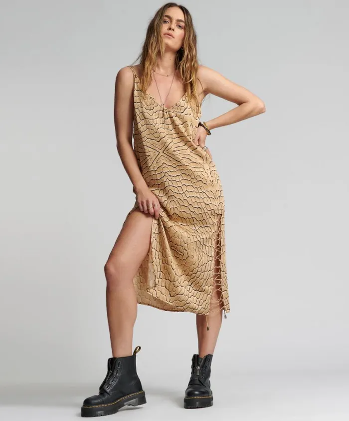 One Teaspoon Midi and Maxi Dresses Women Delusion Laced Slip Dress