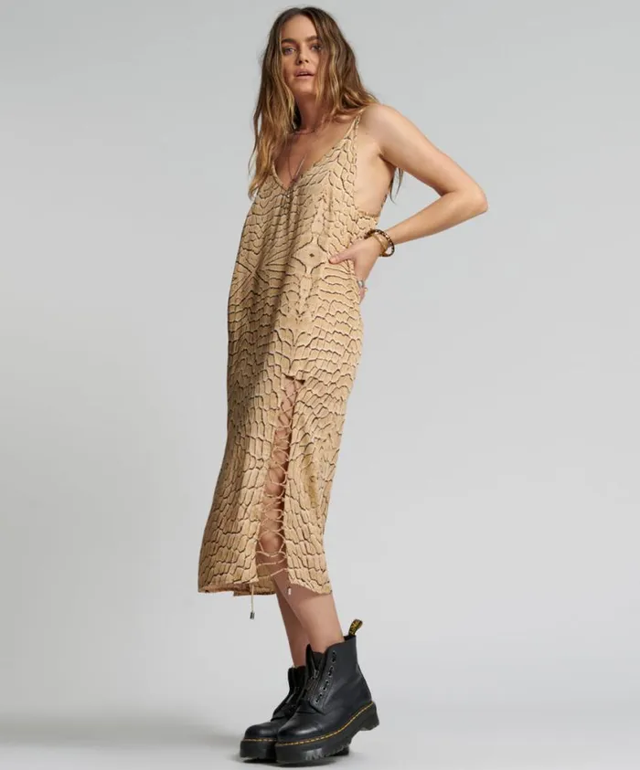 One Teaspoon Midi and Maxi Dresses Women Delusion Laced Slip Dress