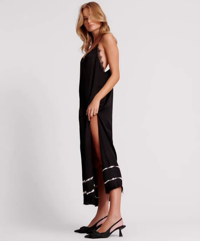 One Teaspoon Midi and Maxi Dresses Women Eclipse Hand Dyed Delirious Maxi Slip Dress
