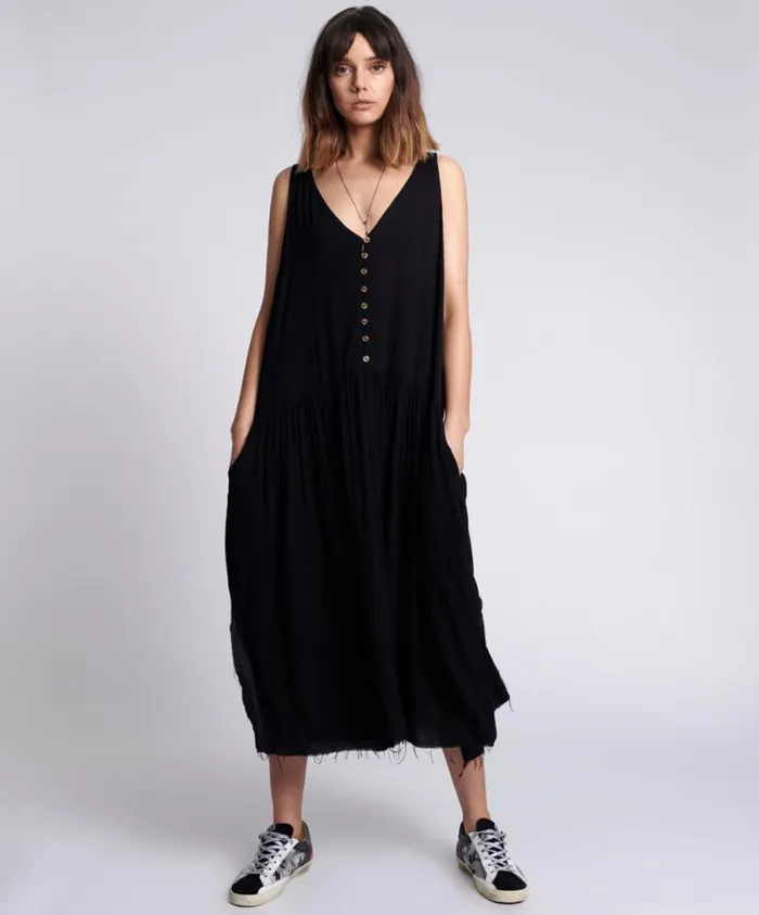 One Teaspoon Midi and Maxi Dresses Women Rebelle Noir Dress