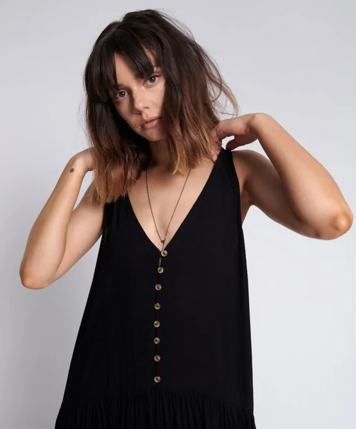 One Teaspoon Midi and Maxi Dresses Women Rebelle Noir Dress