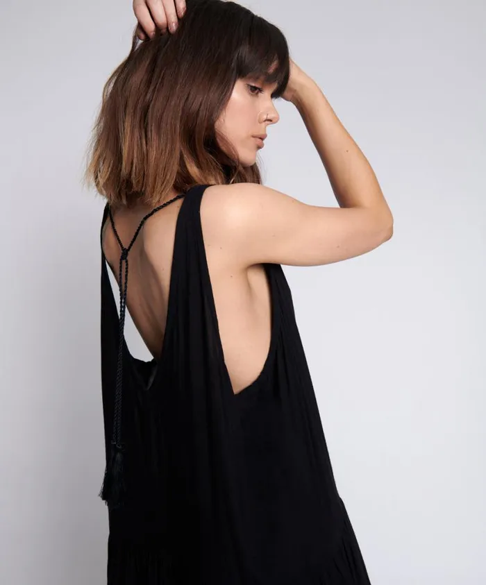 One Teaspoon Midi and Maxi Dresses Women Rebelle Noir Dress