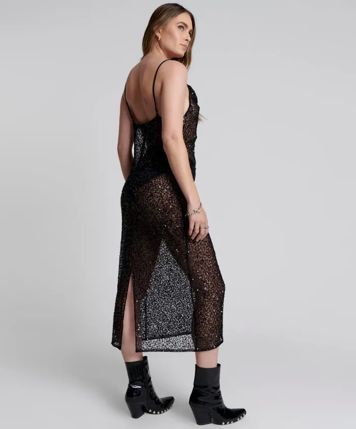 One Teaspoon Midi and Maxi Dresses Women Stellar Hand Beaded Slip Dress