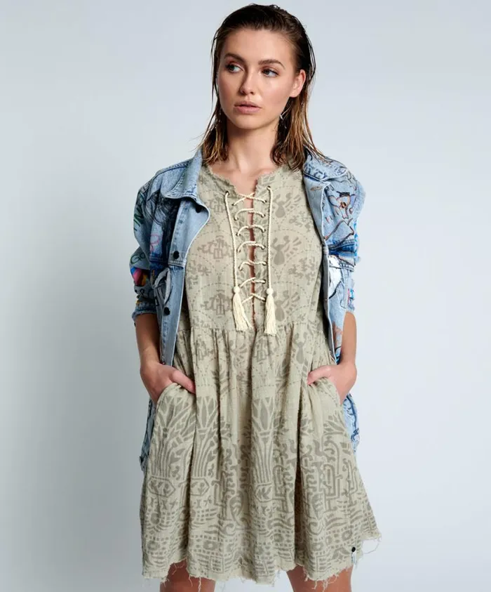 One Teaspoon Mini Dresses Women Babylon Gardens Island Dress