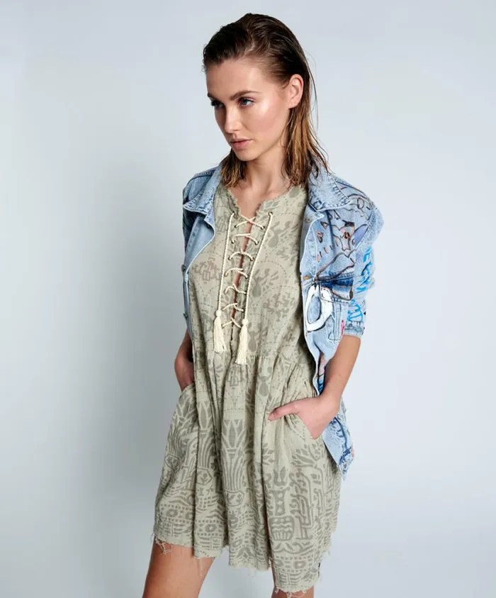 One Teaspoon Mini Dresses Women Babylon Gardens Island Dress