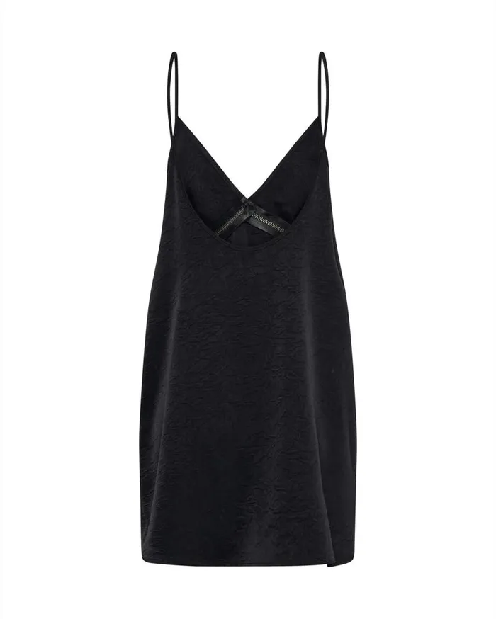 One Teaspoon Mini Dresses Women Courtney Zipped Up Satin Mini Slip Dress