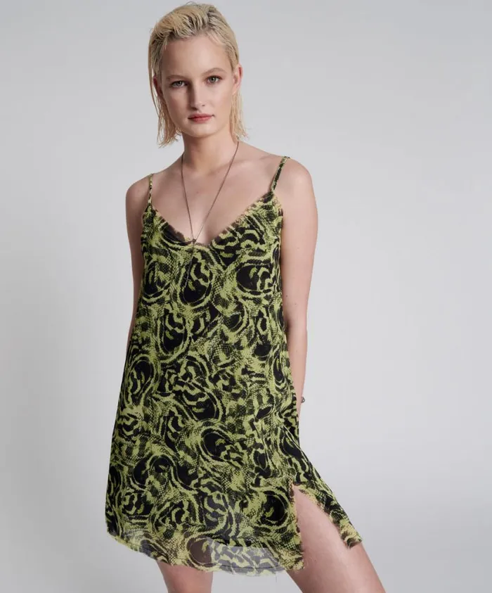 One Teaspoon Mini Dresses Women Mysterious Snake Eye Slip Dress
