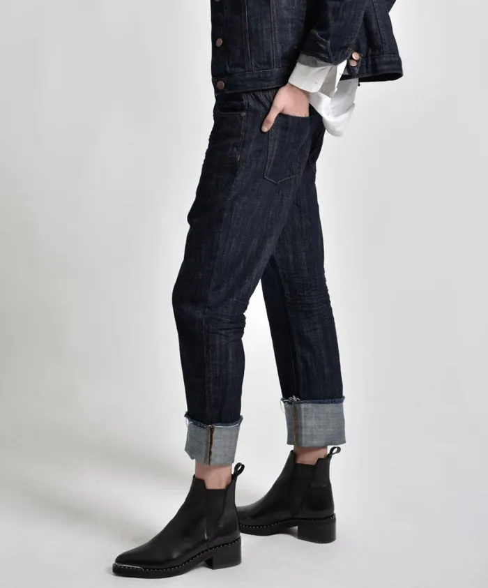 One Teaspoon Organic Tees Women Raw Indigo Bandit Jean Blue