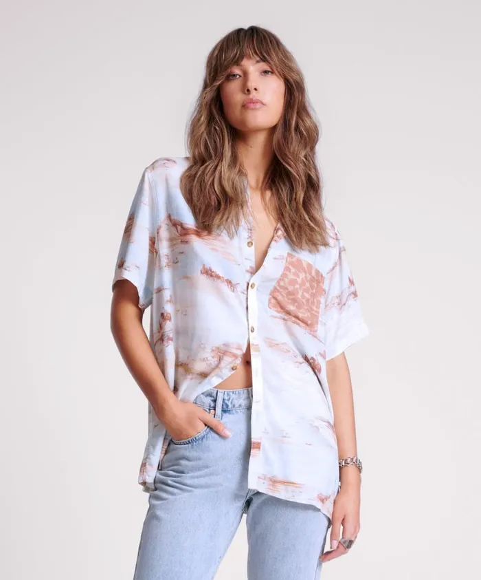 One Teaspoon Shirts Women Cowboy Desert Ranch Shirt