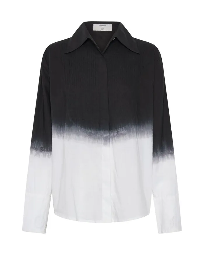 One Teaspoon Shirts Women Fade Out Tuxedo Shirt