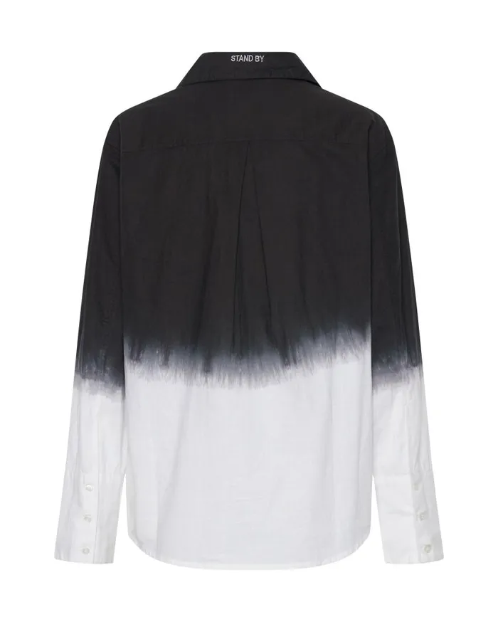 One Teaspoon Shirts Women Fade Out Tuxedo Shirt