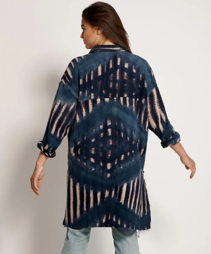 One Teaspoon Shirts Women Hand Tie Dye Santorini Shirt