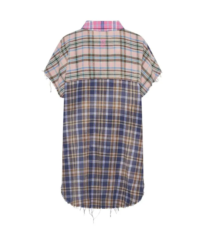 One Teaspoon Shirts Women Mixed Flannel Cut Off Daria Shirt