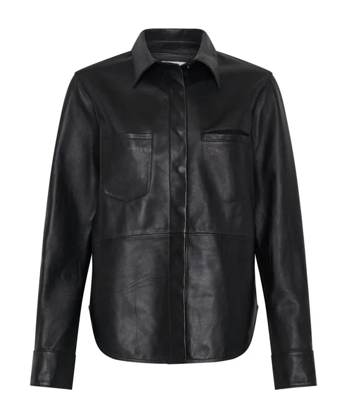 One Teaspoon Shirts Women Sofia Cut Out Leather Shirt