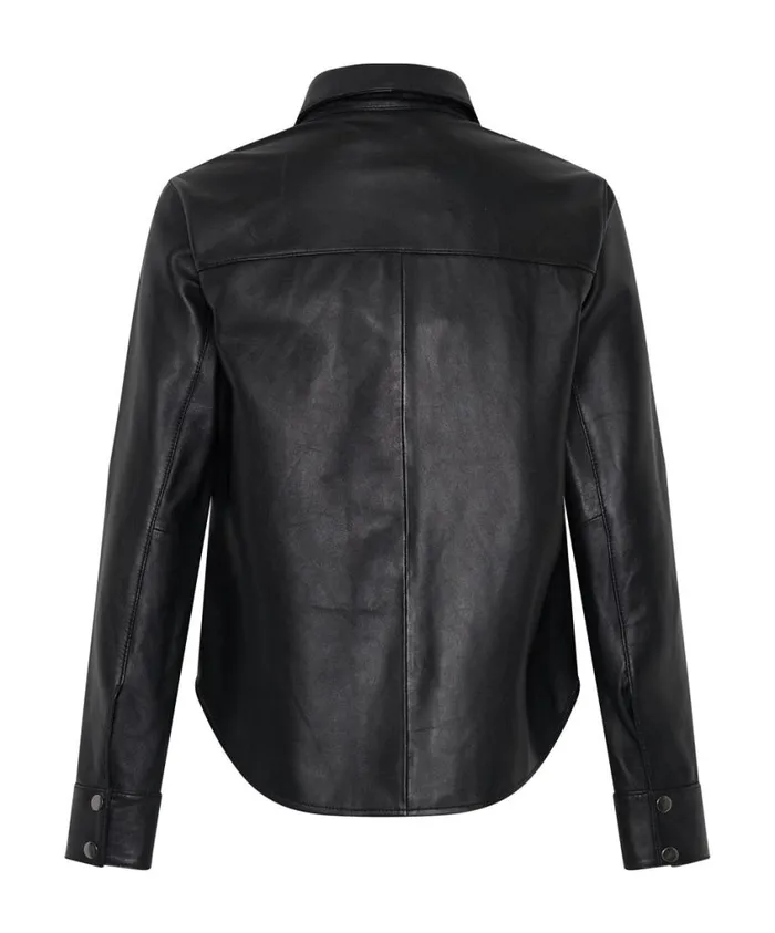 One Teaspoon Shirts Women Sofia Cut Out Leather Shirt