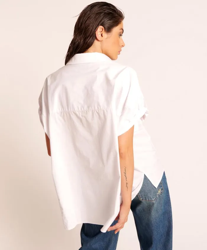 One Teaspoon Shirts Women White Kings Road Cotton Shirt