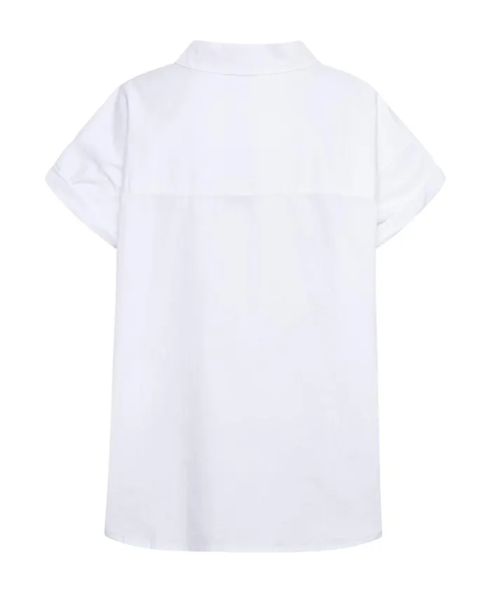 One Teaspoon Shirts Women White Kings Road Cotton Shirt