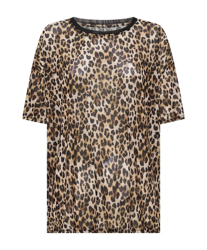 One Teaspoon Tees and Tanks Women Animal Mesh Tee