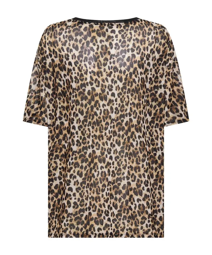 One Teaspoon Tees and Tanks Women Animal Mesh Tee
