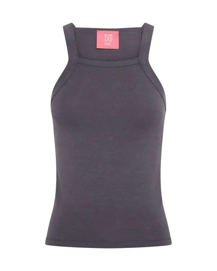 One Teaspoon Tees and Tanks Women Bamboo Logo Longline Rally Tank