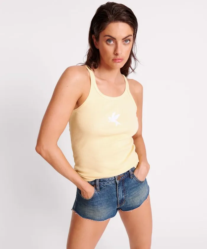 One Teaspoon Tees and Tanks Women Banana One Teaspoon Rib Singlet