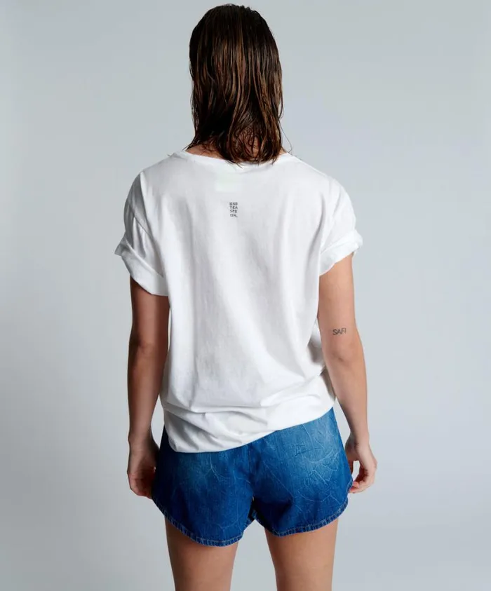 One Teaspoon Tees and Tanks Women Bower Bike Club Organic Unisex Tee