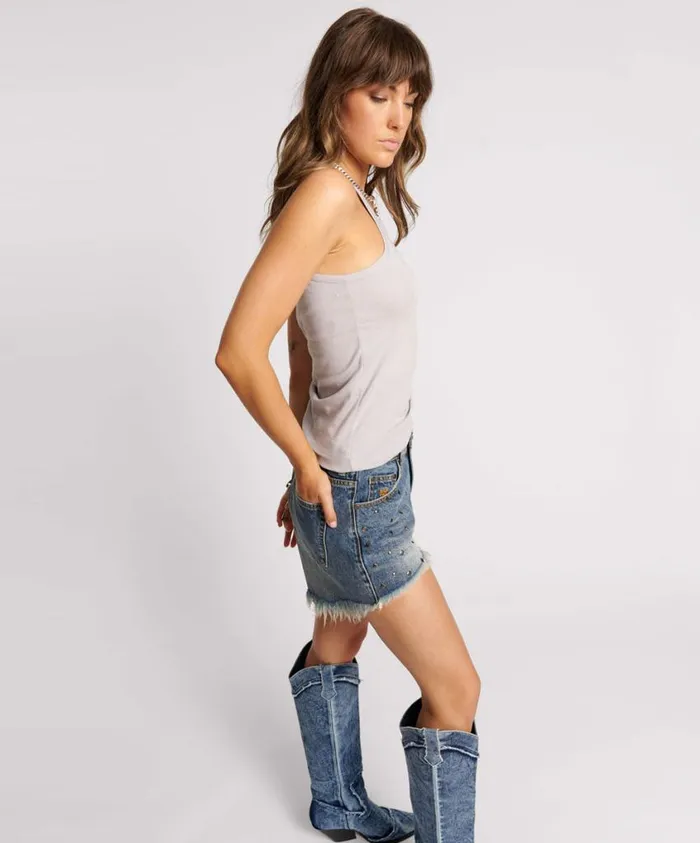 One Teaspoon Tees and Tanks Women Love One Teaspoon Fine Rib Singlet