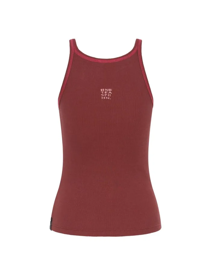 One Teaspoon Tees and Tanks Women One Teaspoon Rib Singlet Red USA