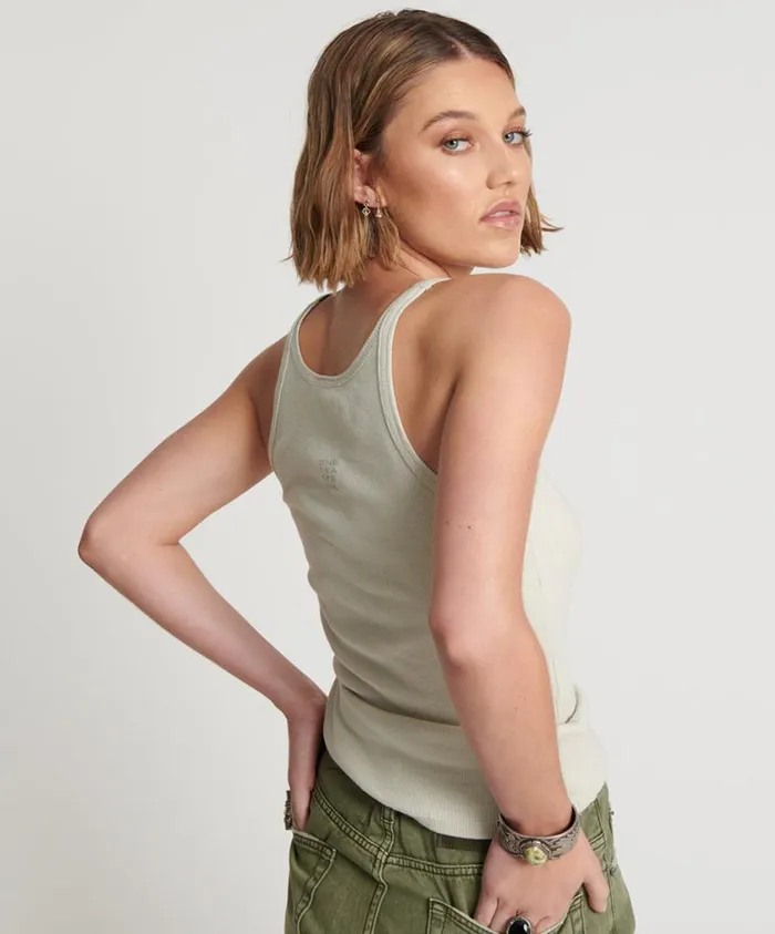 One Teaspoon Tees and Tanks Women Oneteaspoon Rib Singlet