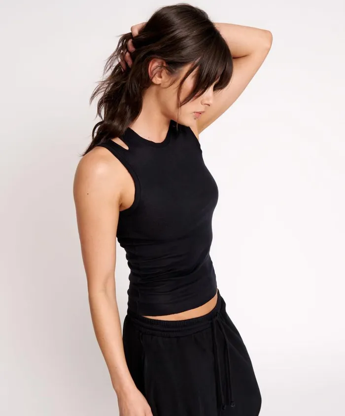 One Teaspoon Tees and Tanks Women Ots Cut Through Tank