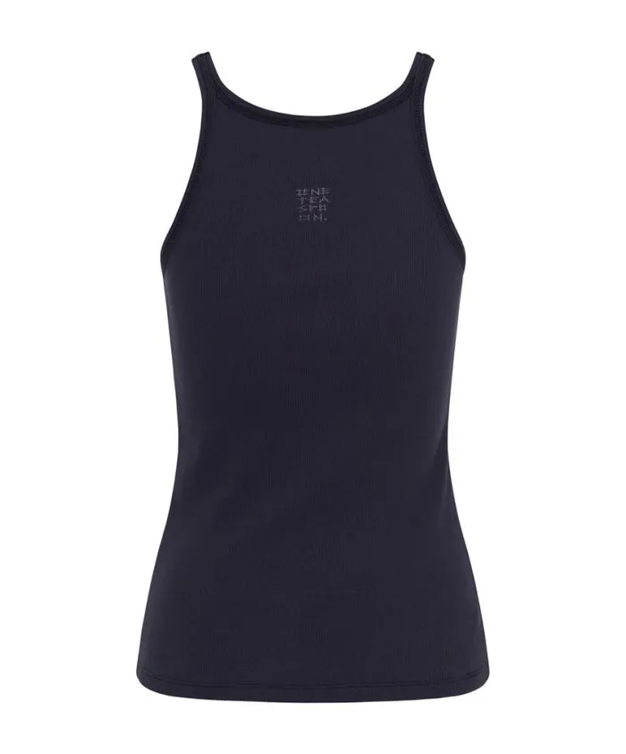 One Teaspoon Tees and Tanks Women Petrol Bower Bird Ribbed Tank Top