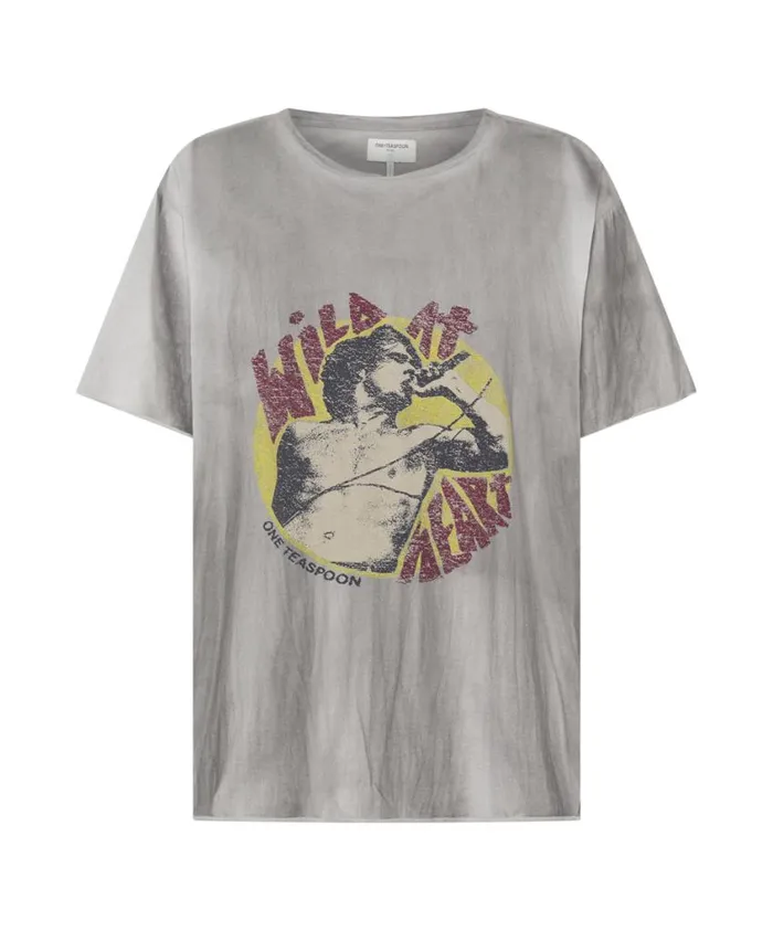 One Teaspoon Tees and Tanks Women Wild At Heart Boyfriend Tee