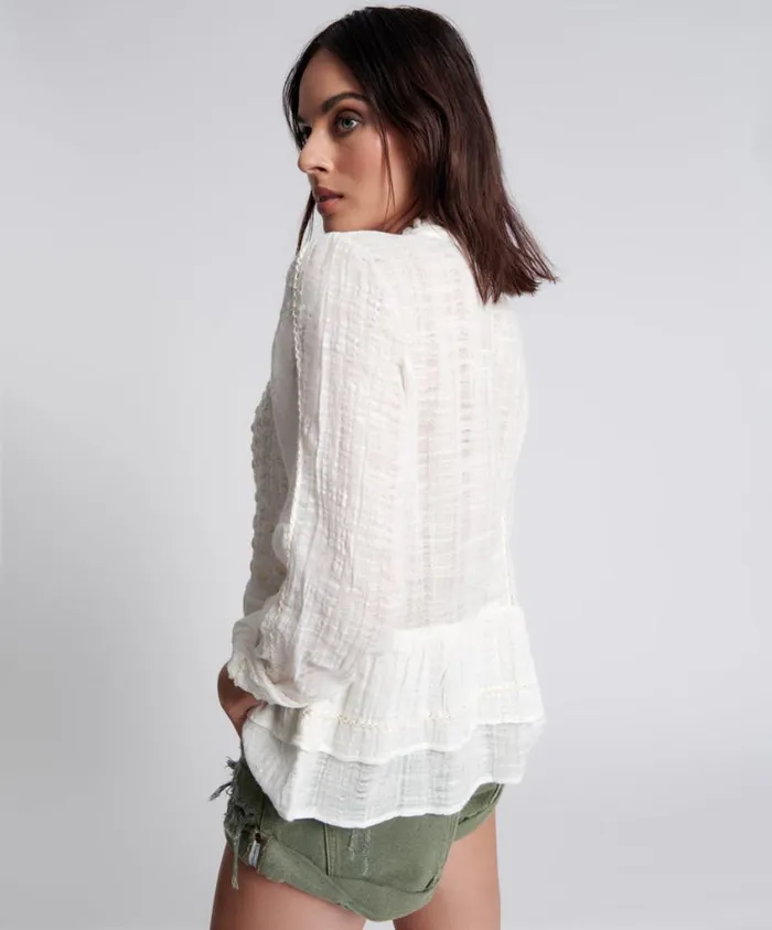 One Teaspoon Tops Women Artisan Handmade Phoenix Top