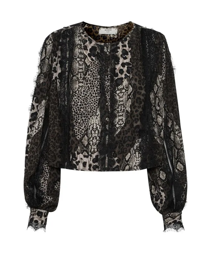 One Teaspoon Tops Women Cropped Eternal Spirit Shirt