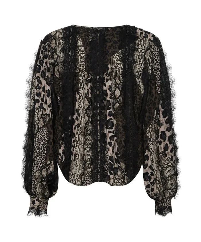 One Teaspoon Tops Women Cropped Eternal Spirit Shirt