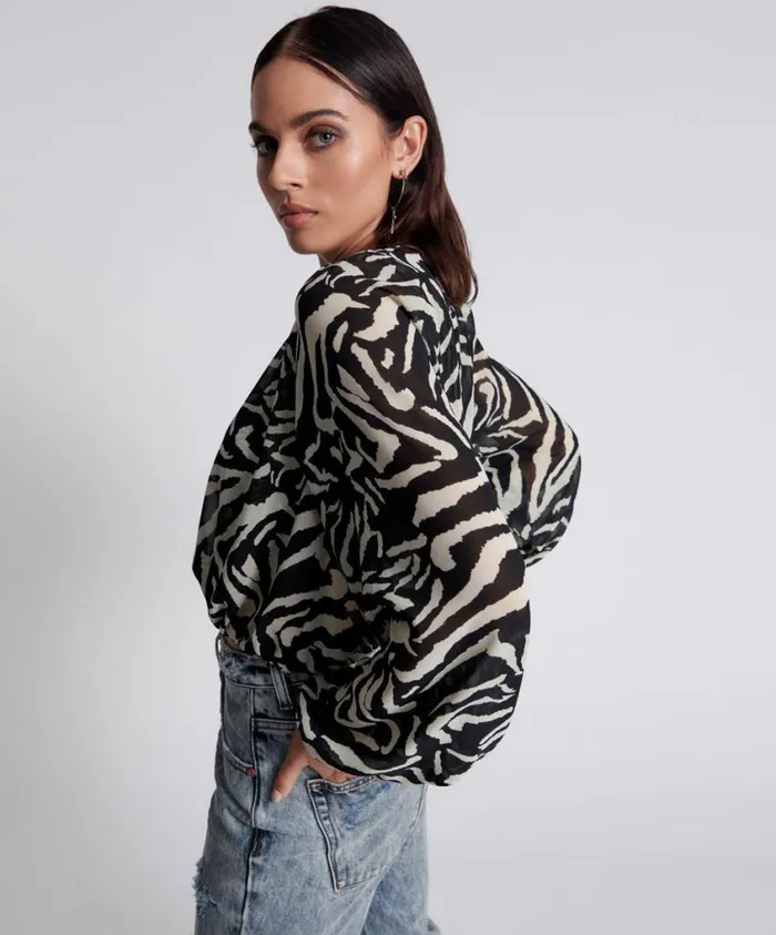 One Teaspoon Tops Women Different Dimension Bubble Top