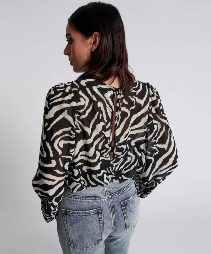 One Teaspoon Tops Women Different Dimension Bubble Top