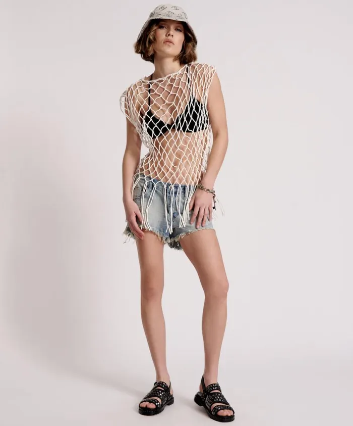 One Teaspoon Tops Women Hand Knotted Castaway Top