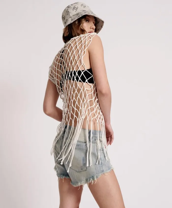 One Teaspoon Tops Women Hand Knotted Castaway Top
